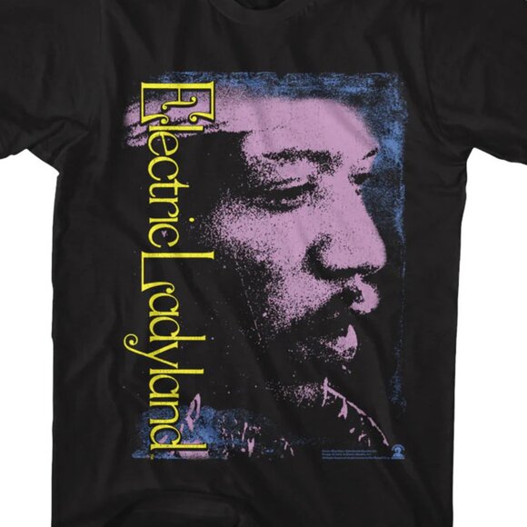 Electric Ladyland Jimi Hendrix Experience Retro Rock Band Graphic T-Shirt 170 - Picture 2 of 5